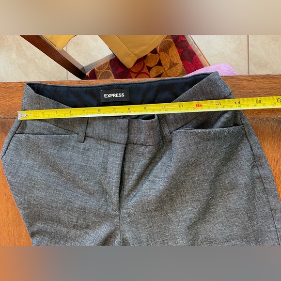 Express Publicist Boot Cut Pants, Gray Twill - 8R - Picture 2 of 7